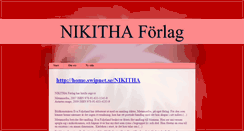 Desktop Screenshot of nikithaforlag.smelink.se